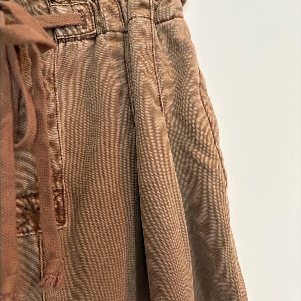 Free People | Margate Pleated Trouser Cottagecore Paper Bag Pants Tamarind S - Picture 8 of 15